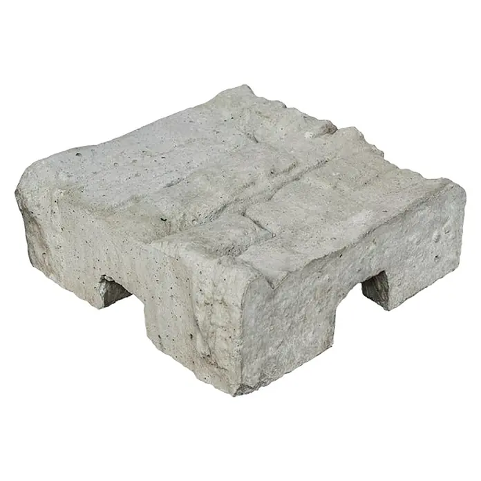 Beckers Betonzaun Pfostenkappe Mediterran - 20 x 20 cm, Beton, Passend für: Beckers Betonzaun Eckpfosten Mediterran Nostalgie - Grauer Pflasterstein mit rustikaler Oberfläche, ideal für Gartenwege und Terrassen. Das Betonpflaster sorgt für eine natürliche Optik.
