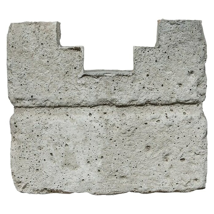 Beckers Betonzaun Pfostenkappe Mediterran Klassik-Stein (20 x 20 cm, Beton, Passend für: Beckers Betonzaun Anfangspfosten Mediterran Klassik-Stein) | BAUHAUS