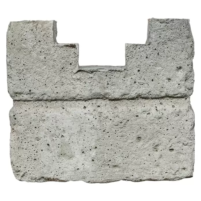 Beckers Betonzaun Pfostenkappe Mediterran Klassik-Stein20 x 20 cm, Beton, Passend für: Beckers Betonzaun Anfangspfosten Mediterran Klassik-Stein