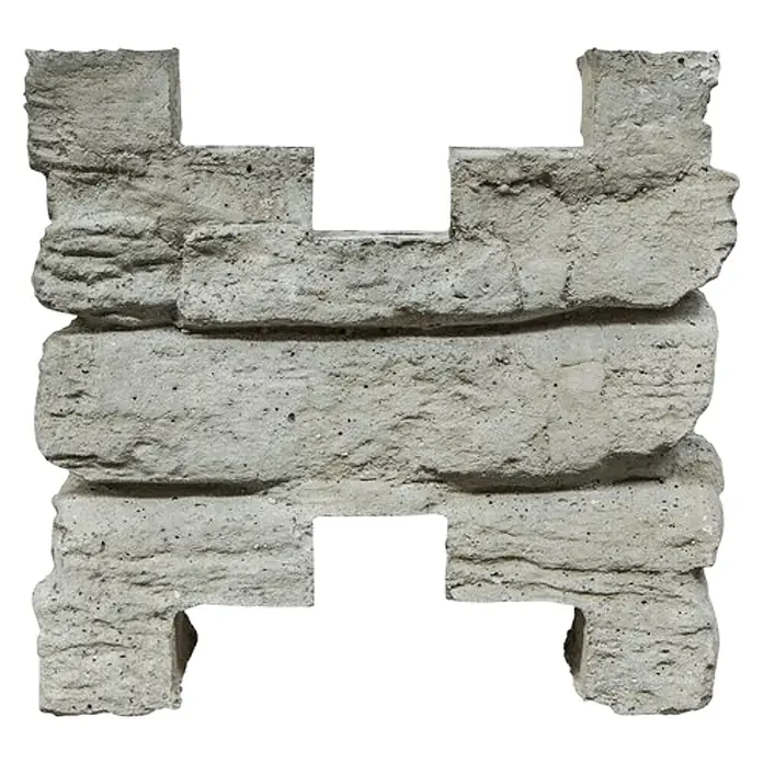Beckers Betonzaun Pfostenkappe Mediterran - 20 x 20 cm, Beton, Passend für: Beckers Betonzaun Zwischenpfosten Mediterran Nostalgie - Ein Betonstein-Gartenelement mit rauer Textur, ideal für rustikale Landschaftsgestaltung und zur dekorativen Gestaltung von Außenbereichen.