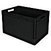 BAUHAUS Eurobox (L x B x H: 60 x 40 x 40 cm, 76 l, Geschlossen, Schwarz) | BAUHAUS