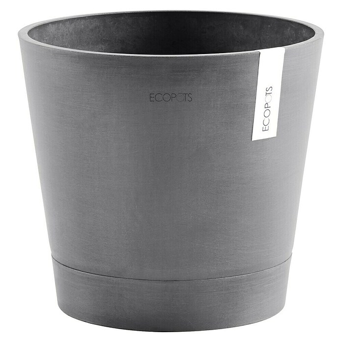 Ecopots Pflanztopf Venice (Außenmaß (Ø x H): 40 x 35 cm, Kunststoff, Grau) | BAUHAUS