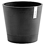 Ecopots Pflanztopf Venice (Außenmaß (Ø x H): 30 x 26 cm, Kunststoff, Dunkelgrau) | BAUHAUS