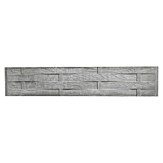 Beckers Betonzaun Zaunelement Standard Flecht Motiv (200 x 38,5 cm, Beton, Betongrau)