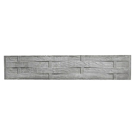 Beckers Betonzaun Zaunelement Standard Flecht Motiv (200 x 38,5 cm, Beton, Betongrau)