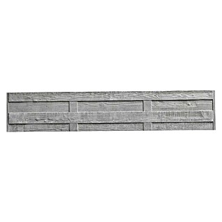 Beckers Betonzaun Zaunelement Standard Elegant Motiv (200 x 38,5 cm, Beton, Betongrau)