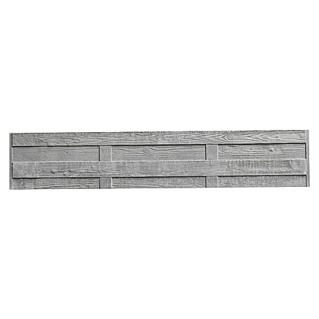 Beckers Betonzaun Zaunelement Standard Elegant Motiv (200 x 38,5 cm, Beton, Betongrau)