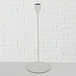 Kerzenhalter Malte (Höhe: 28 cm, Weiß, Metall)