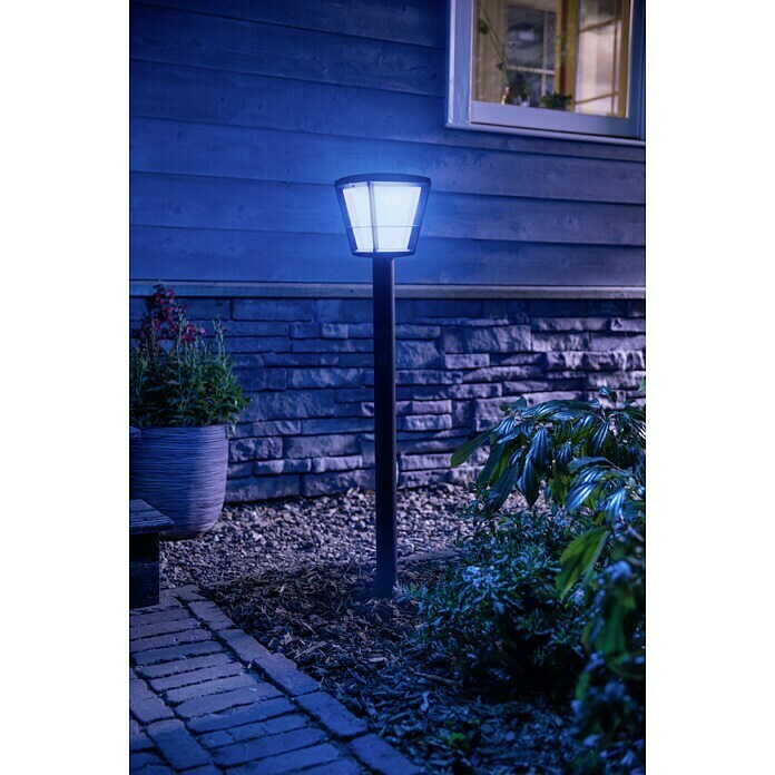Philips Hue LED-Außenwegleuchte White & Color Ambiance Econic (1-flammig, 15 W, Lichtfarbe: Bunt, IP44)