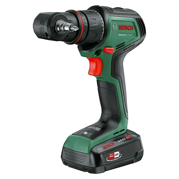 Bosch Power for All 18V Taladro atornillador de batería AdvancedDrill 18V-80 (18 V, Sin batería, 78 Nm) | BAUHAUS