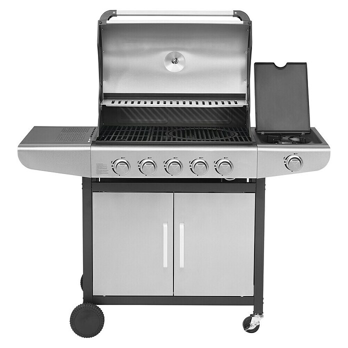 Justus Gasgrill Ares Pro (Grillfläche (B x T): 65 x 41 cm, 15 kW, Anzahl Brenner: 5 Stk.) | BAUHAUS