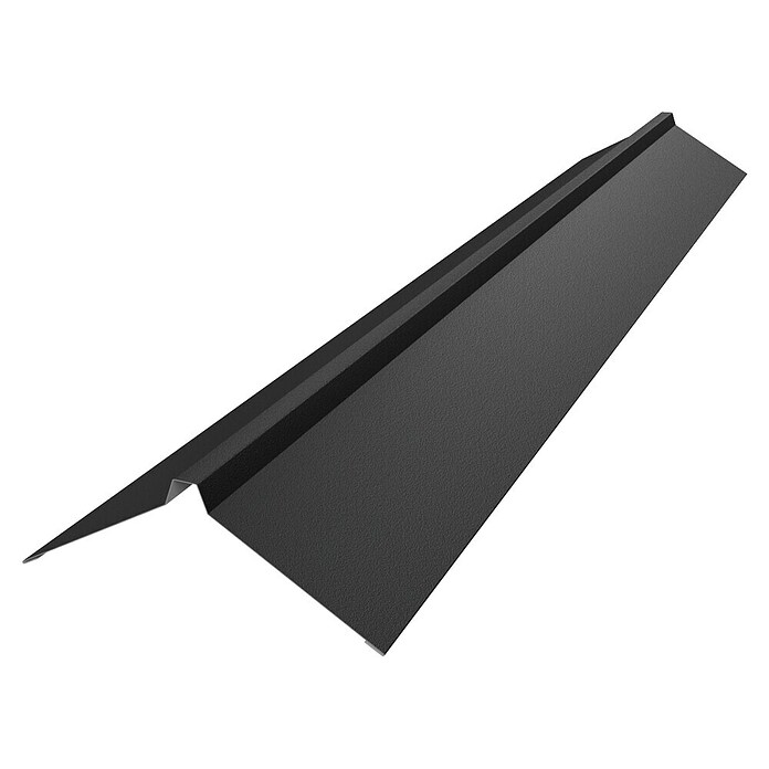Metdach Dachfirst Gerade PP12 (Schwarz, Länge: 200 cm, Stahl) | BAUHAUS