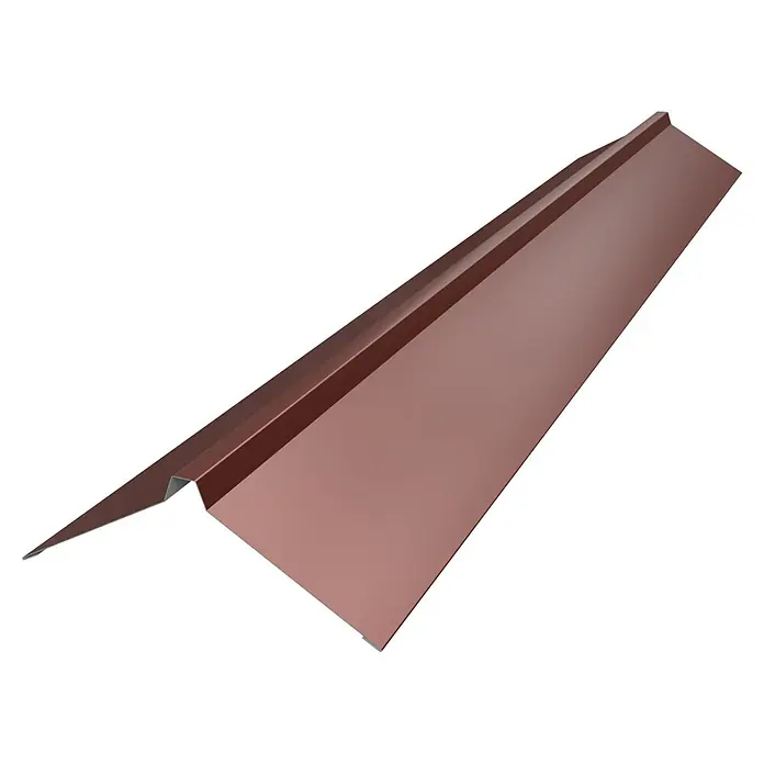 Metdach Dachfirst Gerade PP12Rot, Länge: 200 cm, Stahl
