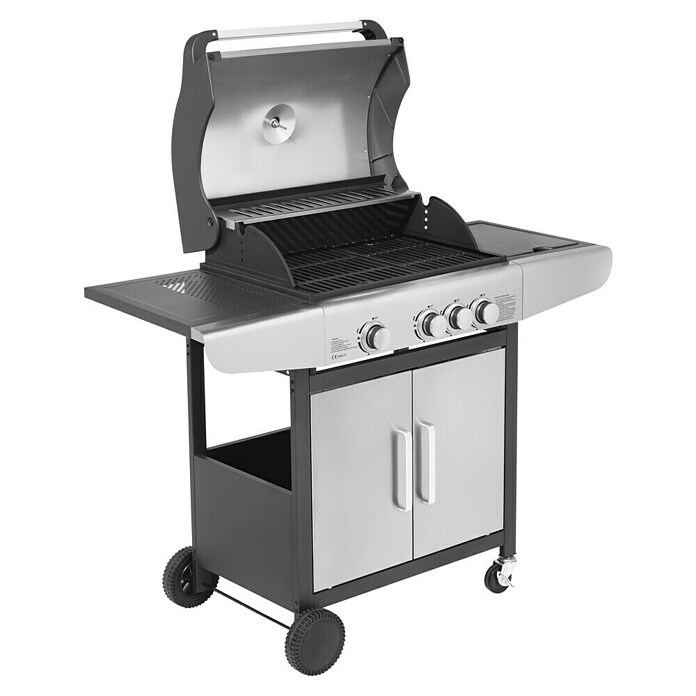 Justus Gasgrill Ares 3 SU (Grillfläche (B x T): 55 x 41 cm, 9 kW, Anzahl Brenner: 3 Stk.) | BAUHAUS