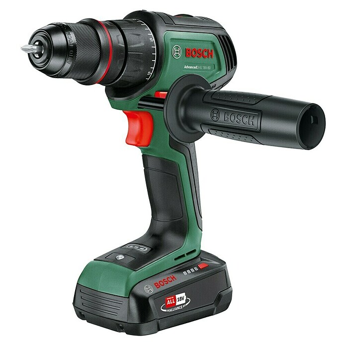 Bosch Power for All 18V Akku-Bohrschrauber AdvancedDrill 18V-80 QuickSnap (18 V, 1 Akku, 2,5 Ah, 78 Nm) | BAUHAUS