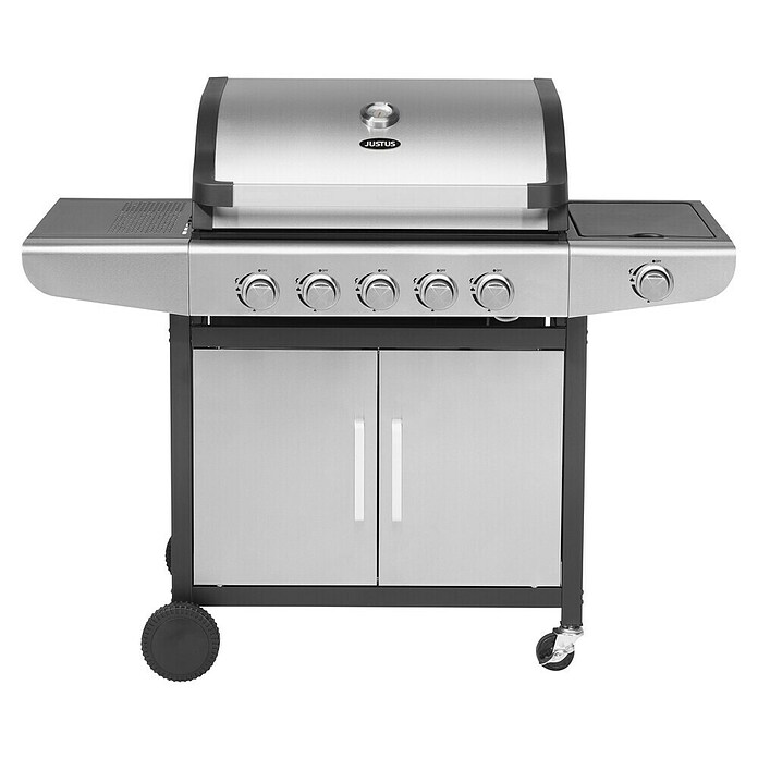 Justus Gasgrill Ares Pro (Grillfläche (B x T): 65 x 41 cm, 15 kW, Anzahl Brenner: 5 Stk.) | BAUHAUS