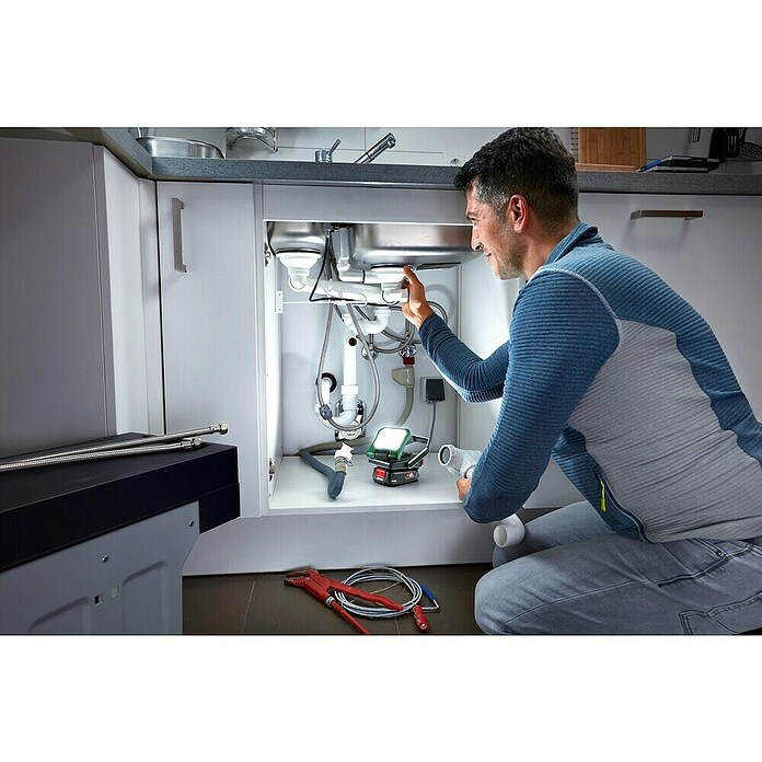 Bosch Power for All 18V Akku-Lampe Easy SpotLight 18V-400 (18 V, Ohne Akku, 3 Helligkeitsstufen) | BAUHAUS
