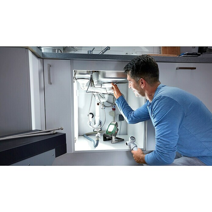 Bosch Power for All 18V Akku-Lampe UniversalWorkLight 18V-2100 (18 V, Ohne Akku, 3 Helligkeitsstufen) | BAUHAUS