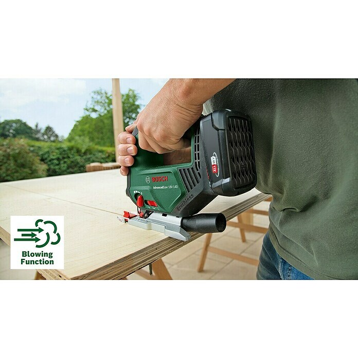 Bosch Power for All 18V Akumulatorska vbodna žaga Advanced Saw 18V-140  (18 V, Brez baterije, Število hodov v prostem teku: 3.000 /min) | 2265 - Akku Säge | BBDD - Stichsägen/Multisägen | BBD - Elektro WZ/Großmaschinen | BB - ElektroWZ/Großmaschinen | B - Werkz/Masch/Maschzubeh/Auto | BAUHAUS