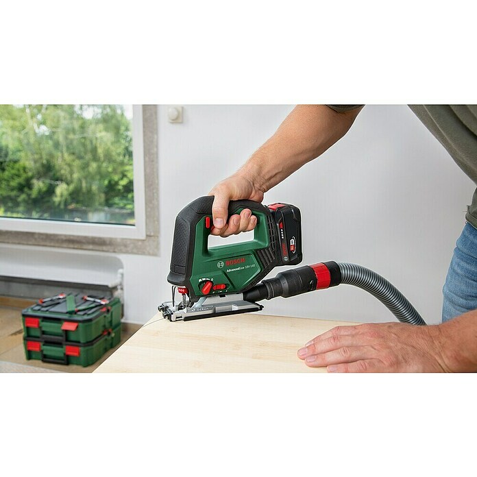 Bosch Power for All 18V Akumulatorska vbodna žaga Advanced Saw 18V-140  (18 V, Brez baterije, Število hodov v prostem teku: 3.000 /min) | 2265 - Akku Säge | BBDD - Stichsägen/Multisägen | BBD - Elektro WZ/Großmaschinen | BB - ElektroWZ/Großmaschinen | B - Werkz/Masch/Maschzubeh/Auto | BAUHAUS