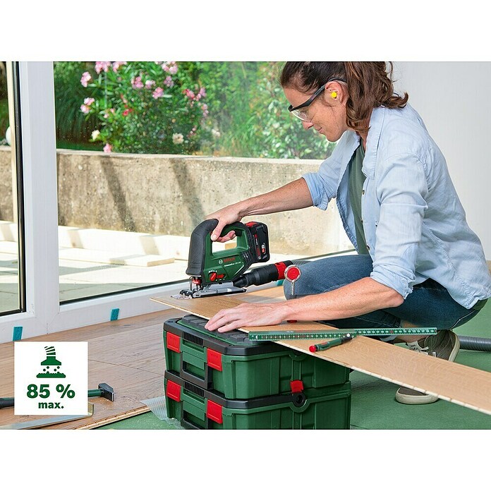 Bosch Power for All 18V Akumulatorska vbodna žaga Advanced Saw 18V-140  (18 V, Brez baterije, Število hodov v prostem teku: 3.000 /min) | 2265 - Akku Säge | BBDD - Stichsägen/Multisägen | BBD - Elektro WZ/Großmaschinen | BB - ElektroWZ/Großmaschinen | B - Werkz/Masch/Maschzubeh/Auto | BAUHAUS