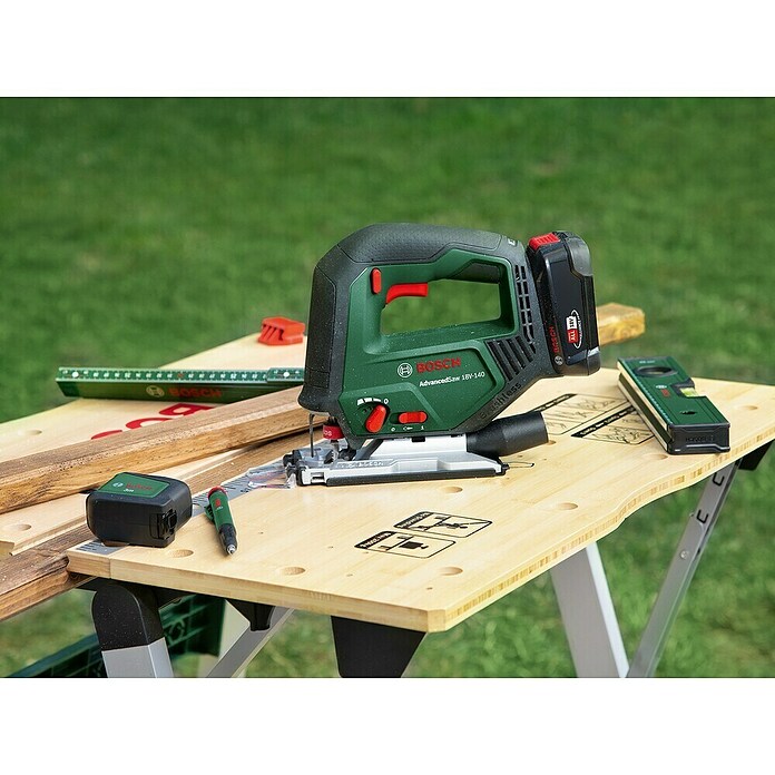 Bosch Power for All 18V Akumulatorska vbodna žaga Advanced Saw 18V-140  (18 V, Brez baterije, Število hodov v prostem teku: 3.000 /min) | 2265 - Akku Säge | BBDD - Stichsägen/Multisägen | BBD - Elektro WZ/Großmaschinen | BB - ElektroWZ/Großmaschinen | B - Werkz/Masch/Maschzubeh/Auto | BAUHAUS