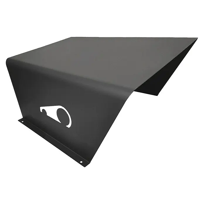 Gagi Mähroboter-Garage DX51D+Z - Schwarz, Ausgewählte Bosch Indego Modelle, ausgewählte Gardena Modelle (bis 65 cm Länge) & weitere frontal einfahrende Modelle anderer Marken - Schwarzer Getränkehalter aus Metall mit Ausschnitt. Ein Accessoire, um Getränke sicher und stilvoll zu transportieren und griffbereit zu haben.