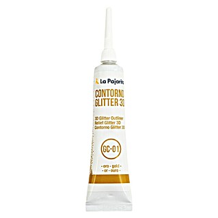 La Pajarita Pintura tejidos Contorno Gliter (Oro viejo, 20 ml)