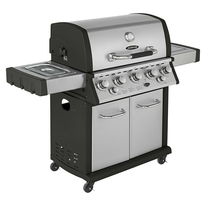 Justus Gasgrill Mars Plus (Grillfläche (B x T): 76 x 46,5 cm, 17,5 kW, Anzahl Brenner: 5 Stk.) | BAUHAUS