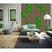 Jangal Wandpaneel Modular Wall Moos (Rich Green, 520 x 520 x 30 mm) | BAUHAUS