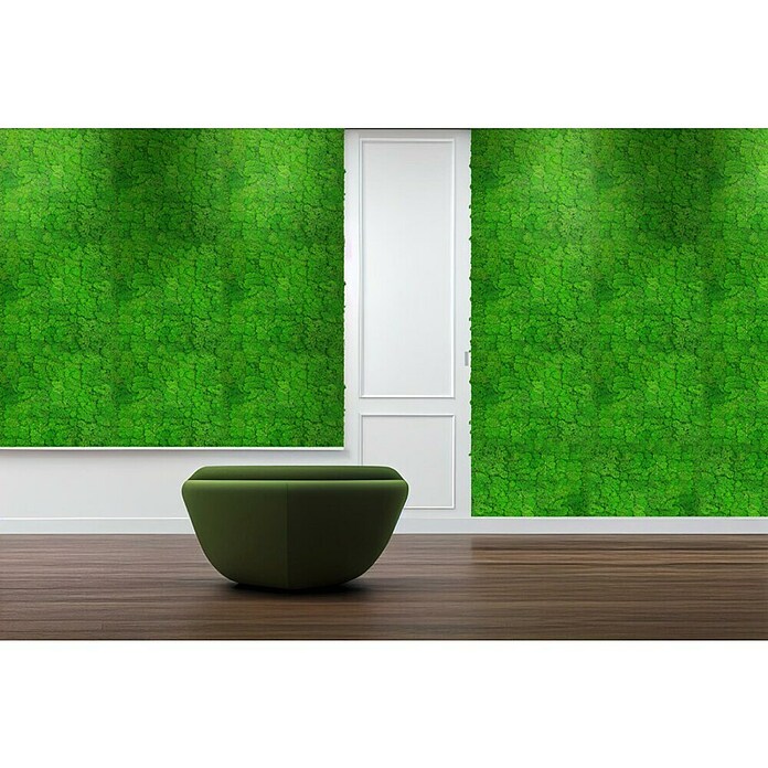 Jangal Wandpaneel Modular Wall Moos (Rich Green, 520 x 520 x 30 mm) | BAUHAUS