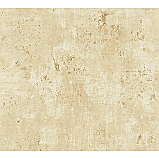 AS Creation Stories of Life Vliestapete Patina (Beige-Gold, Betonoptik, 10,05 x 0,53 m)
