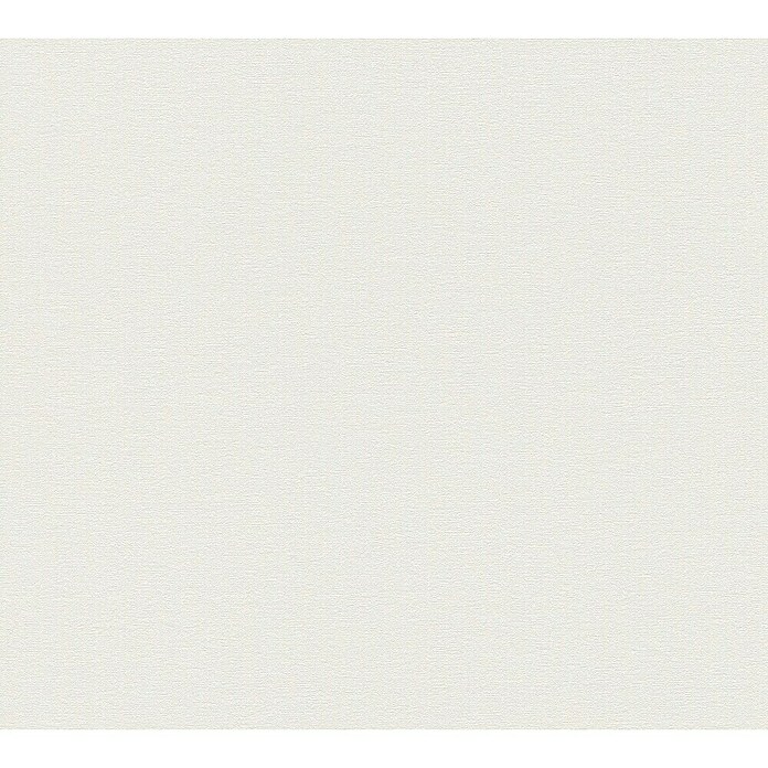 AS Creation Stories of Life Vliestapete (Weiß-Creme, Uni, 10,05 x 0,53 m)