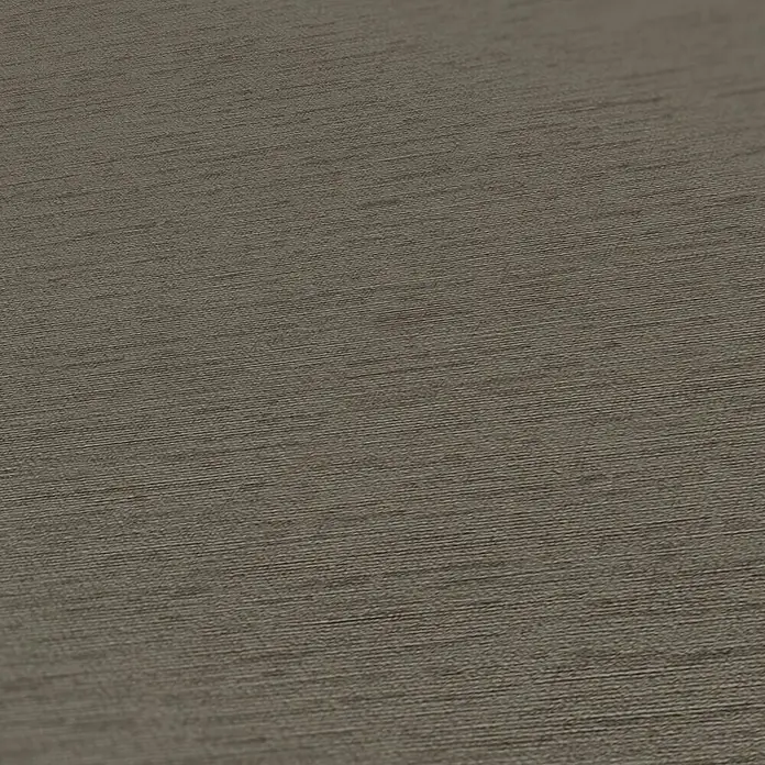 A.S. Création Famous Garden Vliestapete - Braun, Uni, 10,05 x 0,53 m - Nahaufnahme einer braunen Textur mit horizontalen Linien und subtiler Oberflächenstruktur für Wandgestaltung oder Möbeldesign.