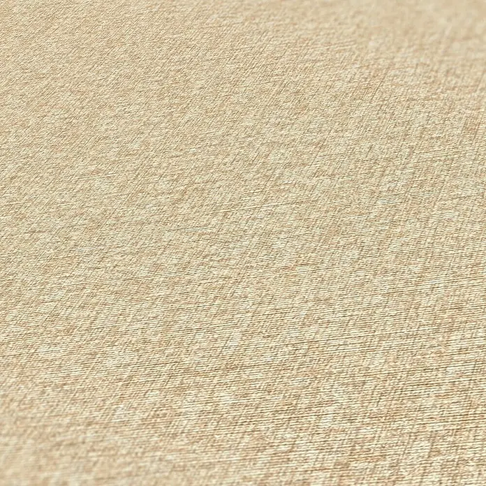 A.S. Création Famous Garden Vliestapete - Beige, Uni, 10,05 x 0,53 m - Nahaufnahme eines beigen Stoffes mit feiner Textur, ideal für Polsterarbeiten oder Bekleidung.