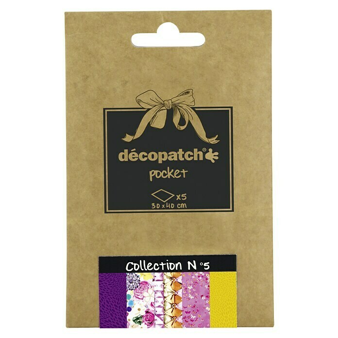 Décopatch Papel decorativo Pocket N5 (40 x 30 cm, Papel)