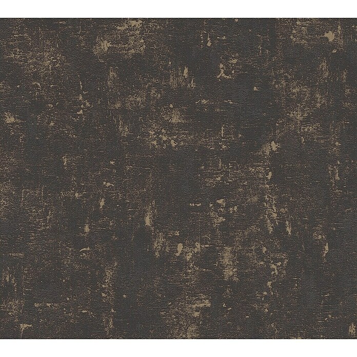 AS Creation Jade 2 Vliestapete (Schwarz-Gold, Uni, 10,05 x 0,53 m)