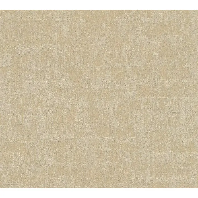 A.S. Création Jade 2 Vliestapete - Beige-Taupe, Uni, 10,05 x 0,53 m - Nahaufnahme einer strukturierten, beigen Tapete, die ein subtiles und elegantes Wanddekorationsmuster zeigt.