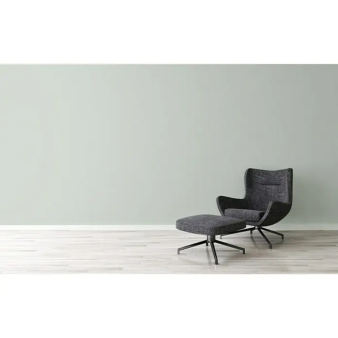 A.S. Création Jade 2 Vliestapete - Mintgrün, Uni, 10,05 x 0,53 m - Elegantes anthrazitfarbenes Loungesessel-Set mit Fußhocker. Perfekt für entspannte Stunden in stilvollem Ambiente. Zeitloses Design für jedes Wohnzimmer.