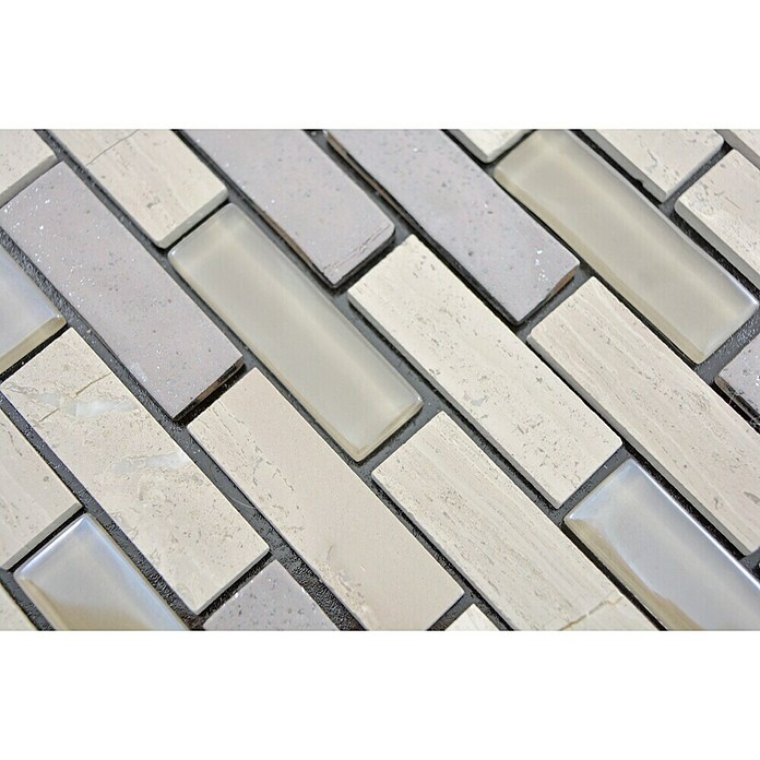 Selbstklebemosaik SAM 4CMIL1 (29,8 x 30,4 cm, Glas, Grau)