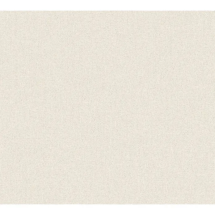 A.S. Création Jade 2 Vliestapete - Beige-Creme, Uni, 10,05 x 0,53 m - Feine, cremefarbene Stofftextur, ideal für Hintergründe oder Textildesign. Ein sanfter, warmer Farbton mit subtiler Struktur.