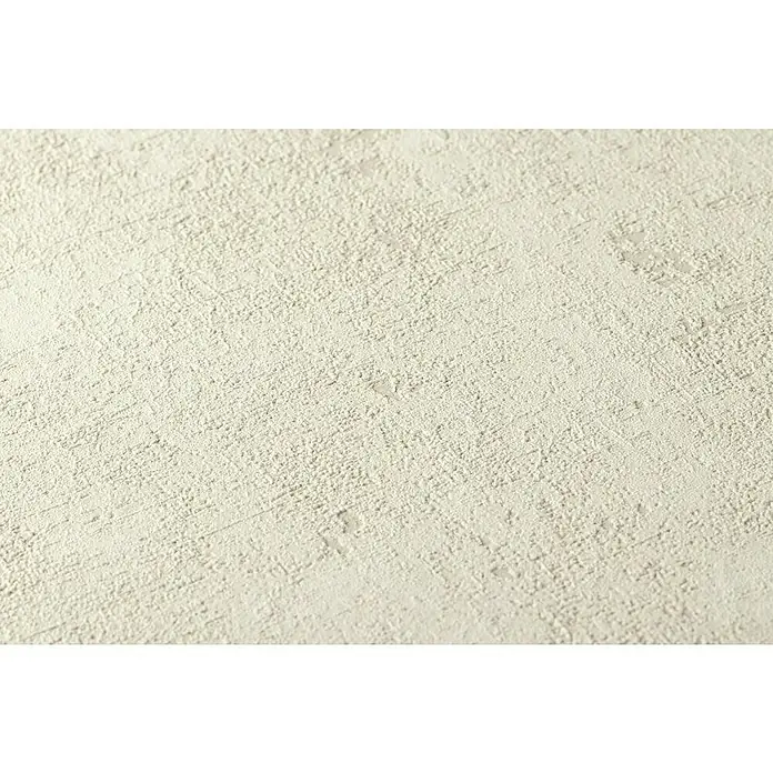 A.S. Création Jade 2 Vliestapete - Beige, Uni, 10,05 x 0,53 m - Nahaufnahme einer beigen Putzstruktur mit einer subtilen, rauen Oberfläche, ideal für Textur- oder Hintergrundanwendungen.