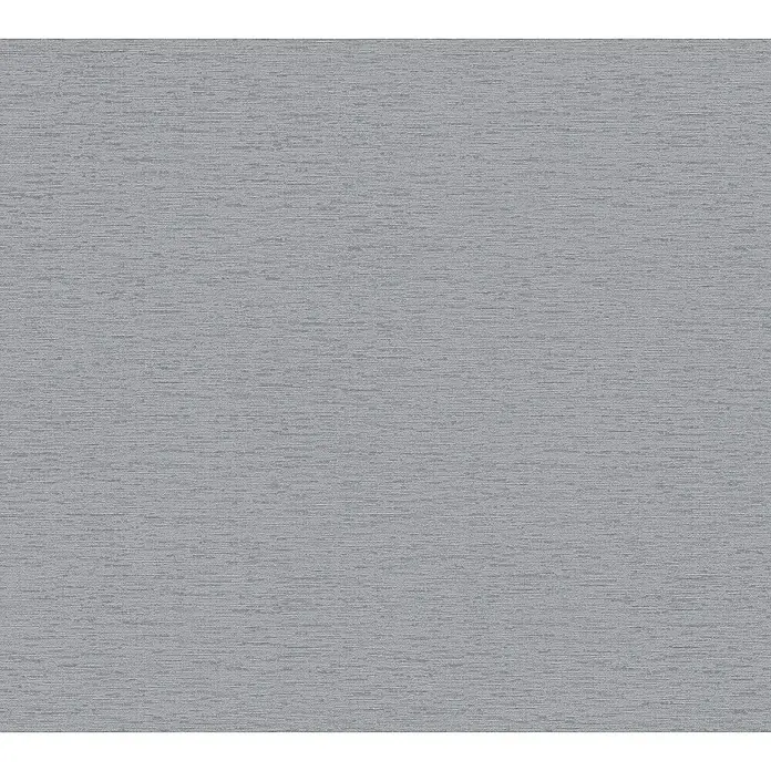 A.S. Création Famous Garden Vliestapete - Mittelgrau, Uni, 10,05 x 0,53 m - Nahaufnahme einer grauen Stoffoberfläche, die eine subtile Textur und ein elegantes, schlichtes Design für verschiedene Anwendungen zeigt.