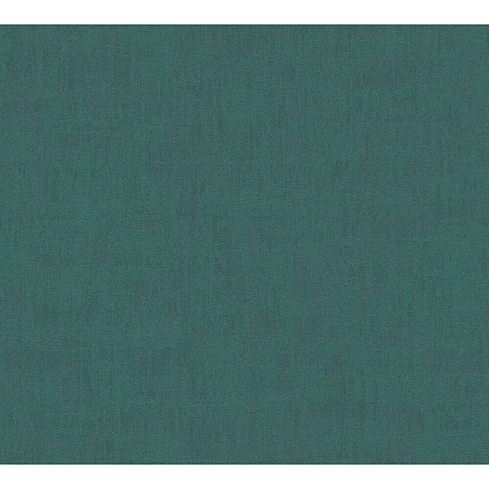 A.S. Création Jade 2 Vliestapete - Petrol, Uni, 10,05 x 0,53 m - Dunkelgrüner Textilhintergrund mit subtiler Textur, ideal für vielseitige Designprojekte und hochwertige Präsentationen.