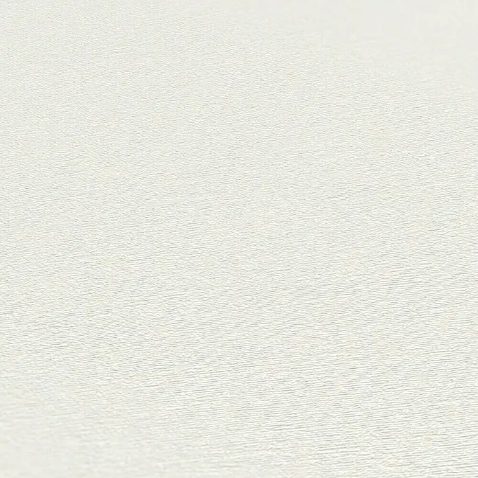 A.S. Création Stories of Life Vliestapete - Weiß-Creme, Uni, 10,05 x 0,53 m - Feine Textur eines cremefarbenen Produkts, ideal für elegante Hintergründe oder subtile Designelemente.