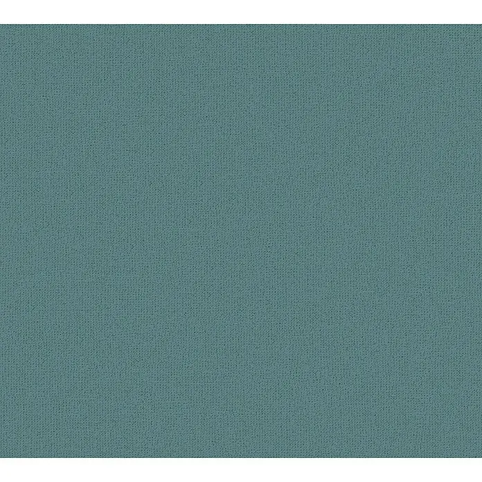 A.S. Création Jade 2 Vliestapete - Grün-Blau, Uni, 10,05 x 0,53 m - Detailaufnahme eines hellblau-grauen Stoffes, der eine feine, textile Struktur aufweist. Ideal für Hintergründe und Texturen.