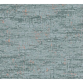 A.S. Création Stories of Life Vliestapete (Petrolgrün-Kupfer, Uni, 10,05 x 0,53 m)