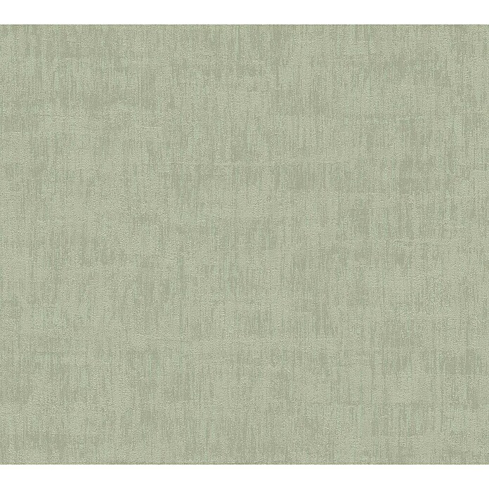 A.S. Création Jade 2 Vliestapete (Grün, Uni, 10,05 x 0,53 m)