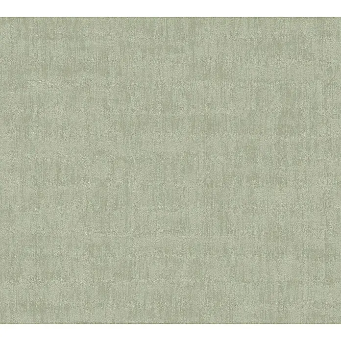 A.S. Création Jade 2 Vliestapete - Grün, Uni, 10,05 x 0,53 m - Eine Nahaufnahme eines gewebten Textils in einem sanften Grün, ideal für Hintergründe oder Textildesignprojekte.