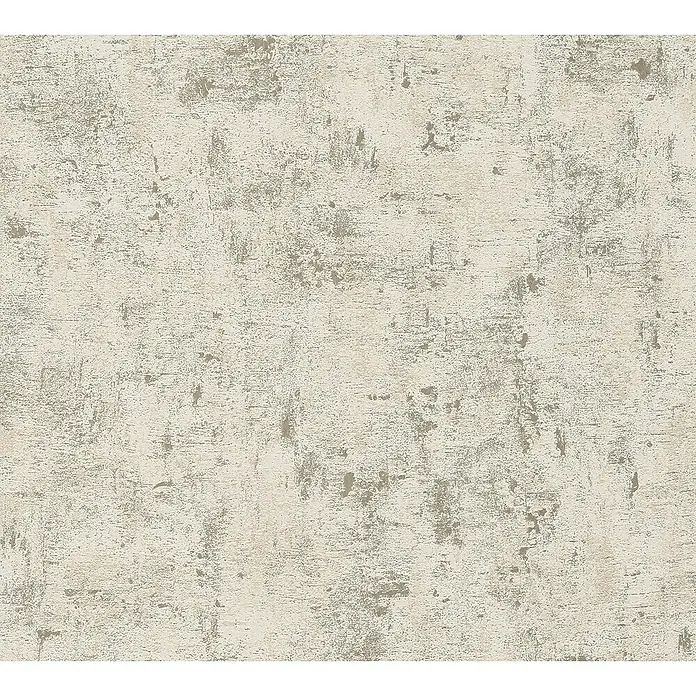 A.S. Création Jade 2 Vliestapete - Weiß-Taupe-Rosa, Uni, 10,05 x 0,53 m - Abstraktes Texturmuster in gedämpften Grau- und Beigetönen, ideal für moderne Wandgestaltungen und Designprojekte mit subtiler Eleganz.